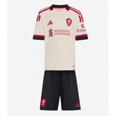 Liverpool Alexis Mac Allister #10 Replika babykläder Bortaställ Barn 2025-26 Kortärmad (+ korta byxor)